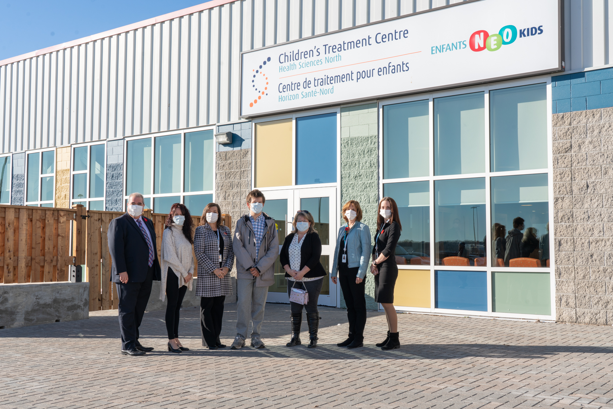 The staff of HSN and CTC standing in front of the new Children's Treatment Centre location. The staff of HSN and CTC standing in front of the new Children's Treatment Centre location.